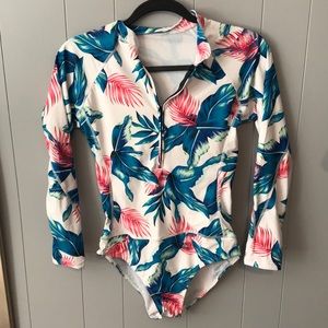 One piece rash guard size medium